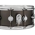thumbnail image 2 of DW Collector's Series Satin Black Over Brass Snare Drum With Chrome Hardware 14 x 6.5 in., 2 of 6