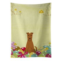 Carolines Treasures BB6062KTWL Easter Eggs Irish Terrier Kitchen Towel 15 X 28" multicolor