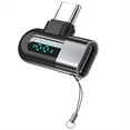 thumbnail image 1 of Adaptador de Tipo C A Tipo C de 120 W con Codo y Pantalla Digital, Adaptador USB C, Convertidor de Tipo C de Carga Rápida, Color Gris, 1 of 5