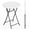 White, variant on WASUHE 32in Folding Cocktail Table, Round Plastic Bar Height Folding Table w/Thick Table Top, Ideal for Parties, Patio, Backyard, Dining, Wedding, 400lb Capacity, White
