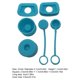 thumbnail image 2 of Tapón antiderrames de silicona para taza de agua de 6 uds (azul), 2 of 4