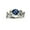 Sapphire Blue, variant on Elegant Wedding Bridal Leaves Vine Hollow Shiny Rhinestone Lady Ring Jewelry Sapphire Blue