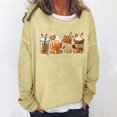 thumbnail image 1 of ICHUANYI Clearance Women Print Round-Neck Long Sleeve Loosen Single Sweatshirt Tops Pullover Blouse ICHUANYI "ICHUANYI", 1 of 5