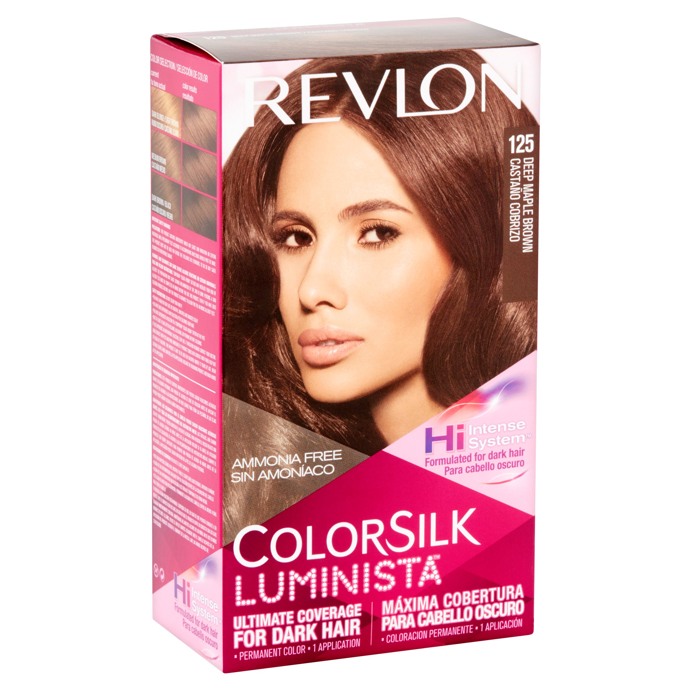 Revlon ColorSilk Luminista, Permanent Hair Color, 125 Deep Maple Brown - image 4 of 5