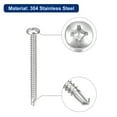 thumbnail image 4 of Uxcell #12 x 2-9/16" Self Drilling Screws, 20 Pack Phillips Pan Head Self Tapping Screws, 4 of 5