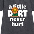 thumbnail image 2 of Instant Message - A Little Dirt Never Hurt - Toddler And Youth Girls Fleece Dress, 2 of 5