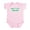 Petal Pink, variant on - Daddys Little Thrasher Infant Bodysuit - Baby Light Bodysuit, Size Newborn - 24 Months