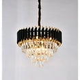 thumbnail image 4 of Design Living 8-Light D20" Black And Gold Stainless Steel Chandelier With Crystals, 4 of 6