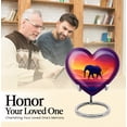 thumbnail image 6 of MUKTIVE Elephant Cremation Urns for Human Ashes Adult Female - Large Heart Funeral Urns for Adult Male - Red Decorative Burial Urn - Memorial Urn for Ashes for Women - 8 Inch, 6 of 7