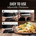thumbnail image 2 of Zulay Kitchen Wire Cheese Slicer with Adjustable Thickness Stainless Steel -  2 Extra Wires Included - Silver, 2 of 10