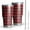 Red and White, variant on 30oz Pink Brown Heart Checkered Pattern Tumblers Stainless Steel Tumbler with Lid and Straw,Vacuum Insulated Double Wall Travel Tumbler Cups Mug with Cleaning Brush for Coffee,Tea