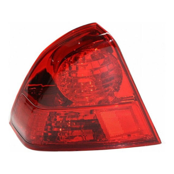 Left Tail Light Assembly - Compatible with 2003 - 2005 Honda Civic Sedan 2004