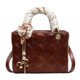 thumbnail image 5 of Bolso pequeño de alta gama con forma de diamante en relieve para mujer, nuevo bolso de mano de la Princesa Diana, bolso cruzado versátil con personalidad de moda, 2025, 5 of 5