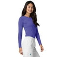 thumbnail image 5 of ADAR UNIFORMS 3 Pack Women's Comfort Long Sleeve T-Shirt/Underscrub Tee - 2903 - Heather Royal Blue - M, 5 of 7