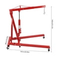 thumbnail image 2 of 2 Ton 4400 Lbs Engine Hoist Crane Folding Workshop Repair Hydraulic Lift Hoist, 2 of 25