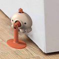 thumbnail image 5 of 4-piece self-adhesive door stopper, Silicone door stopper - No need to use, durable, Anti-collision Mute, Orange, 5 of 5