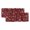 Dark Red Black, variant on Teal Snowflake Christmas Valances for Windows, Decorative Rod Pocket Window Valance Curtains, Xmas Snowflake Short Curtain Drapes for Kitchen/Bathroom/Living Room, 2 Panels, 60" W x 18" L