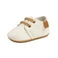 thumbnail image 4 of Toddler Baby Boy Girl Sneakers Leather Soft Crib Anti-slip First Walkers Shoes, 4 of 9