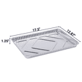 thumbnail image 4 of VeZee's Aluminum 16x11-¼x3/4 inches Cookie Sheet Baking Pans: Disposable Aluminum Foil Trays Ideal for Brownie, Coffee Cakes, Side Dishes : 20 Sheets, 4 of 5