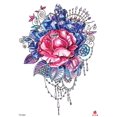 thumbnail image 4 of 20 sheets vintage rose flower 8.25" arm temporary tattoo, 4 of 4