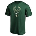 thumbnail image 2 of Men's Green Milwaukee Bucks Logo T-Shirt, 2 of 3