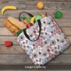 thumbnail image 5 of Easygdp Abstract Floral Bolsa Tote para Mujer, Bolso de Hombro para Trabajo, Playa, Viajes, Compras y Supermercado, 5 of 7