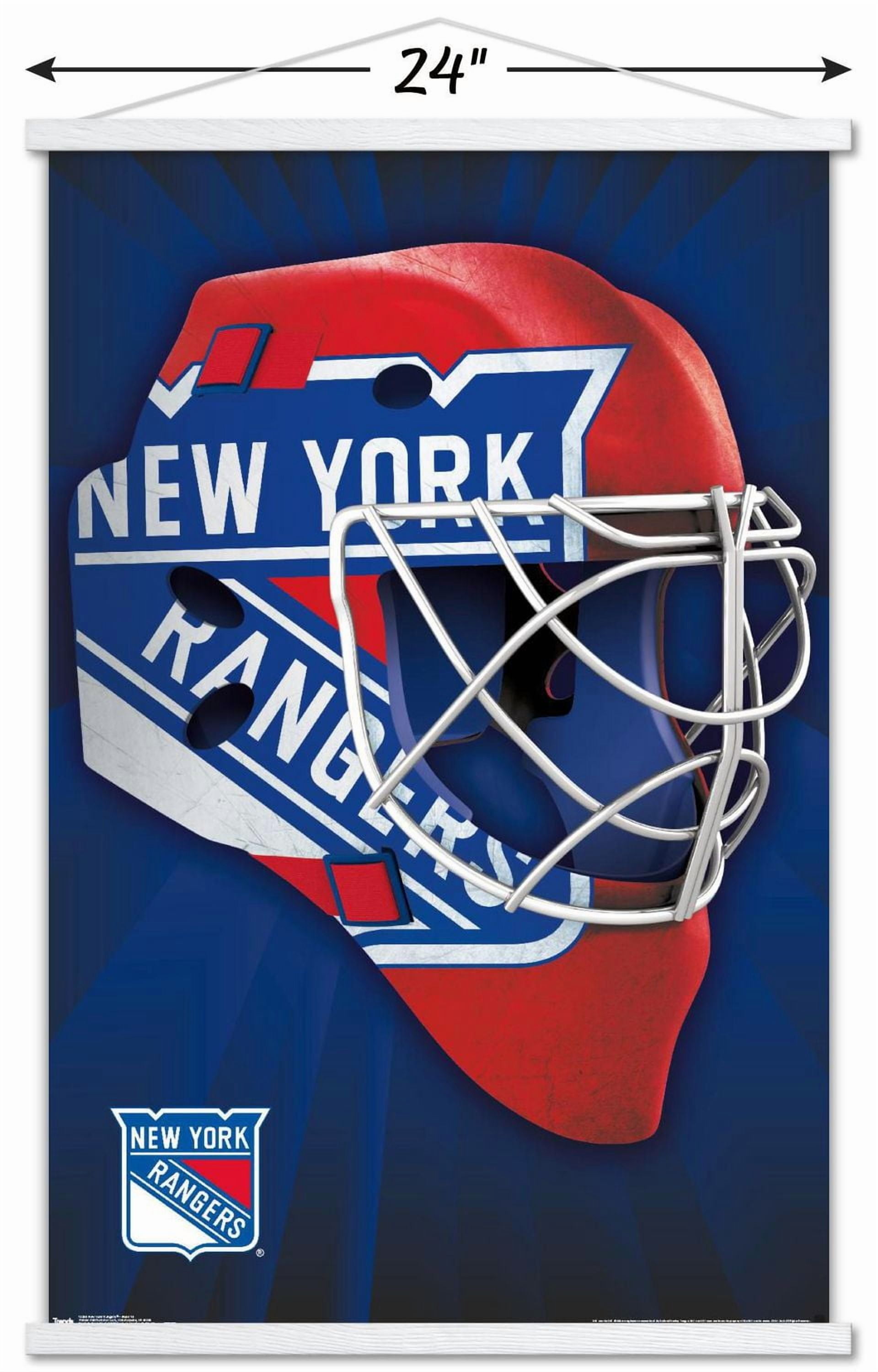 NHL New York Rangers - Mask 16 Wall Poster, 22.375" x 34"
