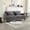 Gray, variant on Chenille Couch With Removable Cushions - Brown Wood Feet, For Bedroom, Living Room, And Small Spaces
