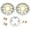 Gold, variant on Front Rear Brake Discs Rotors Pads For HONDA CBR600F4 CBR600F4i 01-07 2001 2002 2003 2004 2005 2006 2007