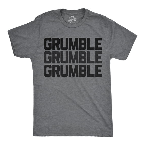 Mens Funny T Shirts Grumble Grumble Grumble Sarcastic Graphic Hungry Novelty Tee for Men Graphic Tees