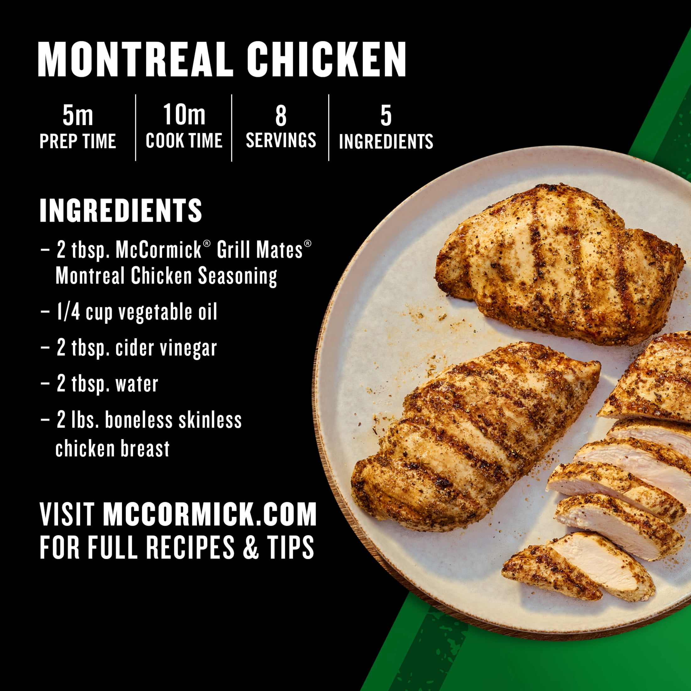 (3 pack) Grill Mates Montreal Chicken Seasoning, 5.22 oz Bottle