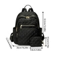 thumbnail image 7 of Stylago Laptop Backpack Purse for Women Work Travel Computer Bags College Students Fashion Quilted Daypack with Mini Pouch Beige, 7 of 7
