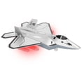 thumbnail image 4 of Modelo de avión F-22 con retroceso, juguete modelo de avión de aleación de alta simulación con sonido ligero, plateado, 4 of 9
