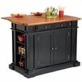 thumbnail image 1 of Homestyles Americana Wood Kitchen Island in Black, 1 of 23