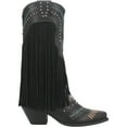 thumbnail image 2 of Women's Dingo Gypsy Fringe Leather Boots Black, 2 of 7