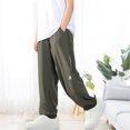 thumbnail image 2 of Lenpel Boys' Baggy Joggers Elastic Waist Cinch Bottom Pull on Pants Athletic Casual Trousers with Pockets 5-16 Years, 2 of 4