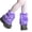 Black, variant on Cute Lolita Faux Fur Cuffs Pile Pile Socks Women Winter Warm Thickened Leg Warmer Short Boots Cuff Furry Foot Cover Plush Tube Stockings