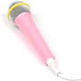 thumbnail image 3 of YOPTOP Wired Microphone, Dynamic Wired Microphone 3.5mm Jack Lightweight Battery-Free Kids Singing Machine Wired Microphone for Home (Blue), Free Size,Pink, 3 of 5