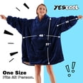 thumbnail image 6 of Arsny Oversized Sherpa Blanket Hoodie for Adult Women Men Teen - Thick Warm Wearable Hooded Sweatshirt Blanket, 6 of 6