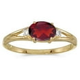 thumbnail image 2 of Oval Ruby and Diamond Right-Hand Ring 14K Yellow Gold (0.60ct), 2 of 2