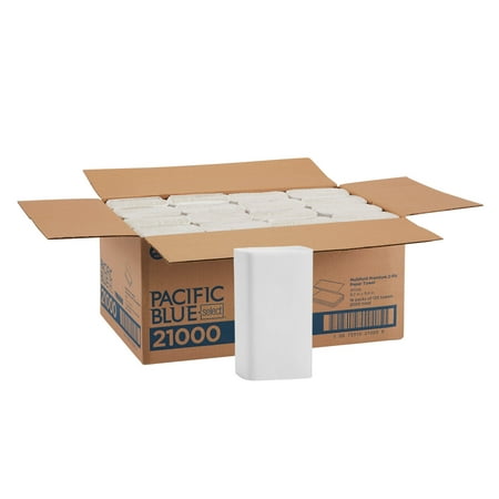 - Pacific Blue Select™ (21000) Multifold Premium 2-Ply Paper Towels (Previously Branded Signature®) by GP PRO (Georgia-Pacific), White, 125 Paper Towels Per Pack, 16 Packs Per Case