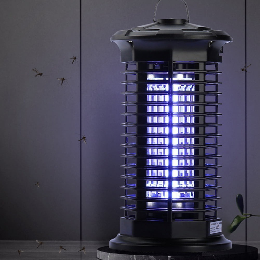HUISZJ 2-In-1 Mosquito Killing Lamp, Microwave Electric Mosquito Killing Lamp, Waterproof Insect Racket Electric Mosquito Trap for Home Bedroom Living Room