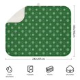 thumbnail image 2 of Green Christmas Snowflake Pattern Dish Drying Mat for Kitchen 1 Pack, Ultra Absorbent Microfiber Dishes Drainer Mats,18x24in(46x61cm), 2 of 4