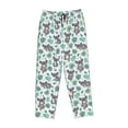 thumbnail image 4 of Naloa Bears and Tropical Leaves Print Women’s Ultra-Soft Comfy Pajama Lounge Pants with Pockets & Drawstring, 4 of 8