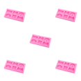 thumbnail image 1 of kurtrusly Festival Non-stick Jelly Cake Chocolate Mousse Pudding Cookies Mould Reusable Bar Dessert Decorating 5Set, 1 of 6