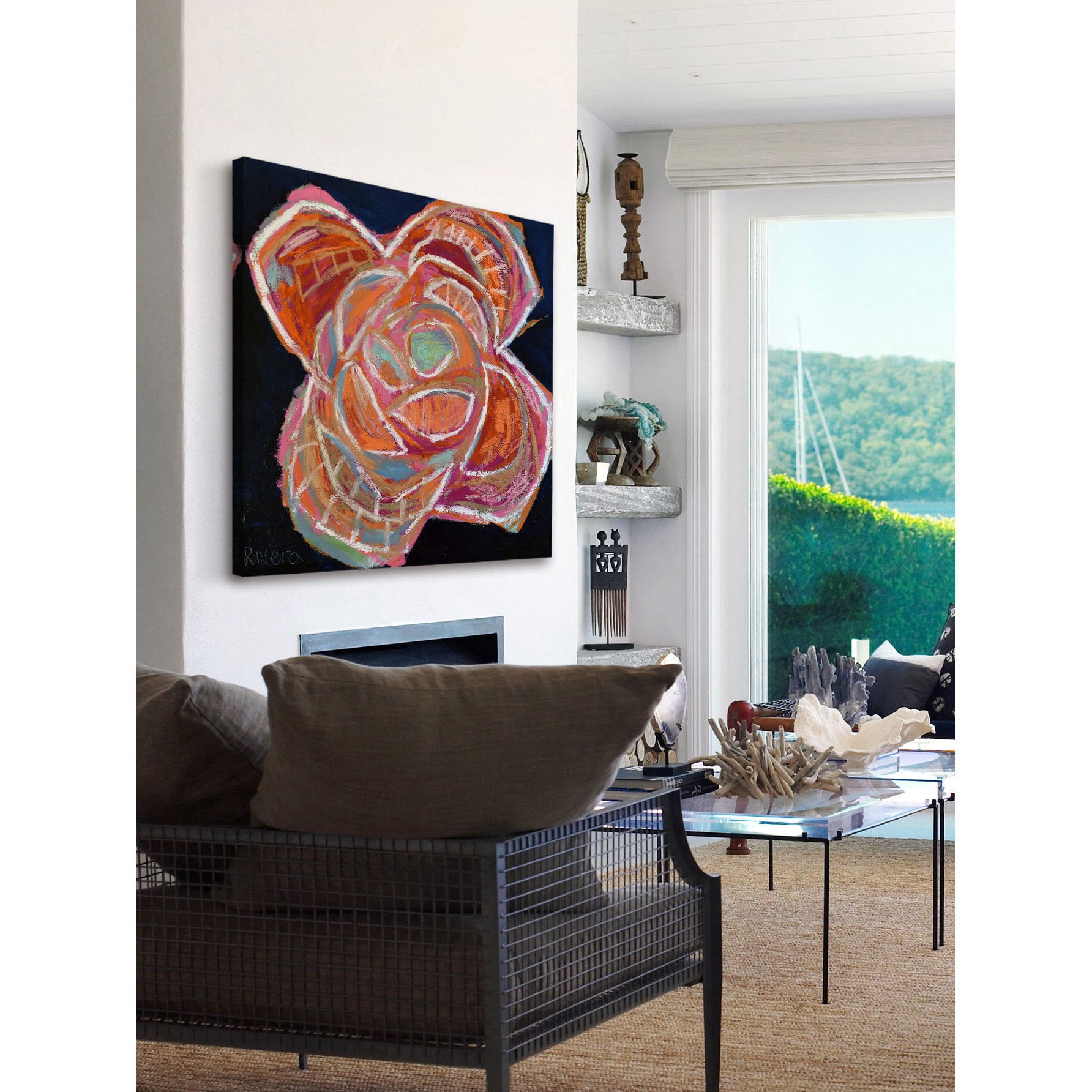 Marmont Hill "Colorful Magnolia II" by Michelle Rivera Painting Print on Wrapped Canvas