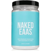 Naked Eaas Amino Acids Powder - 50 Servings - Vegan Unflavored Essential Amino Acids 500 Grams - Instantized All Natural Eaa Powder Supplement