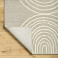 thumbnail image 3 of Hauteloom Fuat Wool Living Room, Bedroom Area Rug - Contemporary - Medium Gray, Beige - 5' x 7'6", 3 of 5