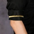 thumbnail image 2 of KLKCMS Porte-Bandes Élastique Extensible en Métal pour Chemises et Manches - Or, 2 of 9