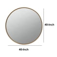 thumbnail image 5 of Mirror with Round Metal Frame and Ring Holder, Brass- Saltoro Sherpi, 5 of 6